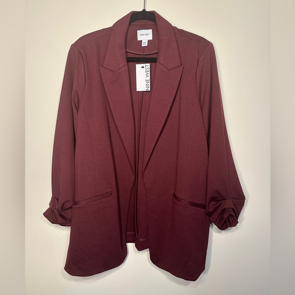 Nine West Women's Deep Red Blazer